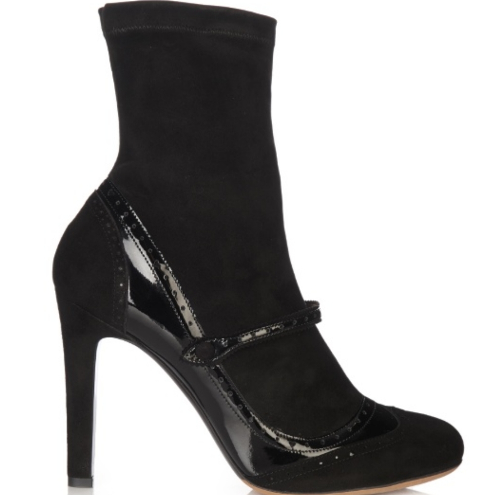 Tabitha simmons kessie suede sock boots